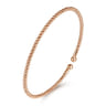 Split 14K Rose Gold Beaded Bujukan Bangle