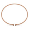 Split 14K Rose Gold Beaded Bujukan Bangle