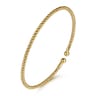 Split 14K Yellow Gold Beaded Bujukan Bangle