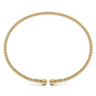 Split 14K Yellow Gold Beaded Bujukan Bangle
