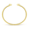 Split 14K Yellow Gold Diamond Spear Bangle - 0.5 ct