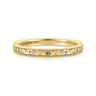 Straight Wedding Ring in 14k Yellow Gold with Round  at Gabriel & Co.