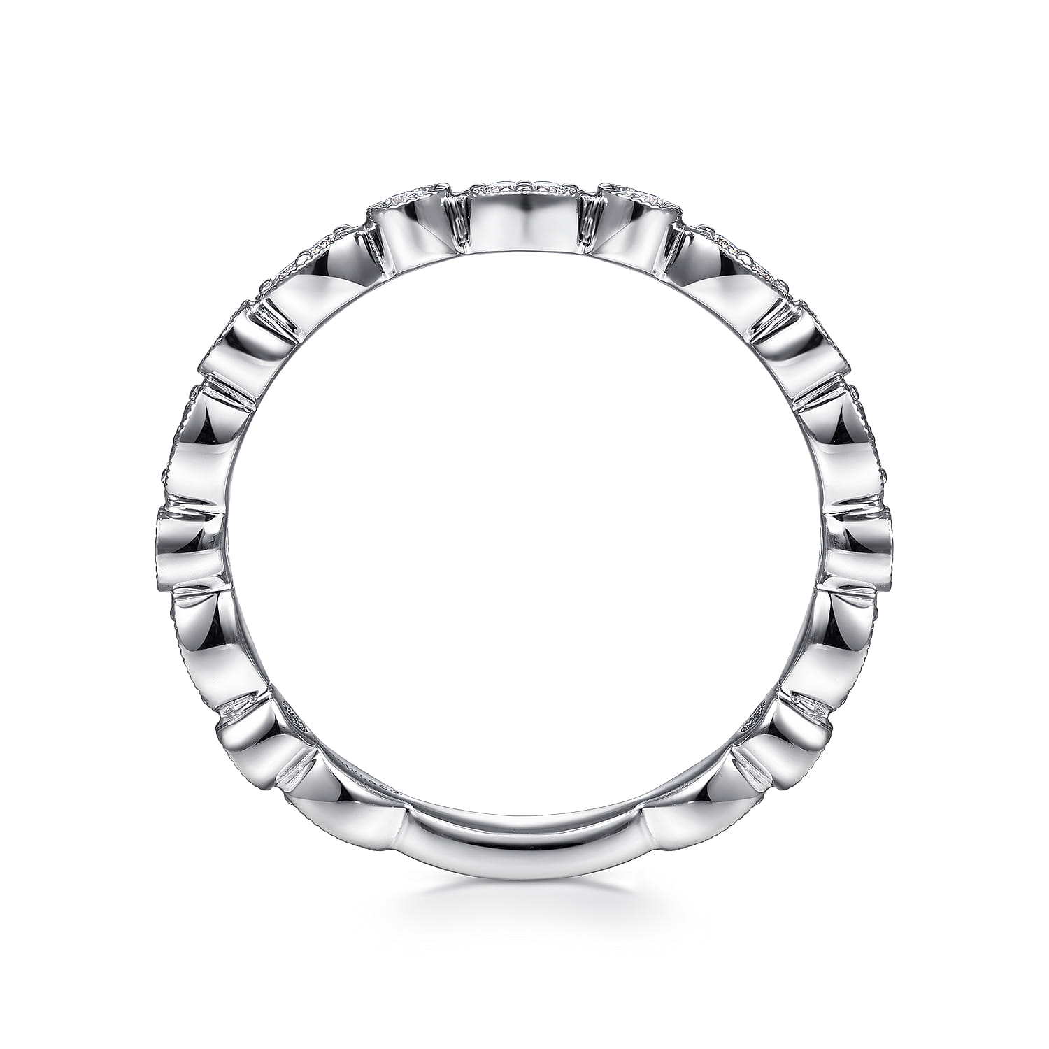 Stackable Ring 14K White Gold Diamond 0.25ct - 0.25 ct - Shot 2