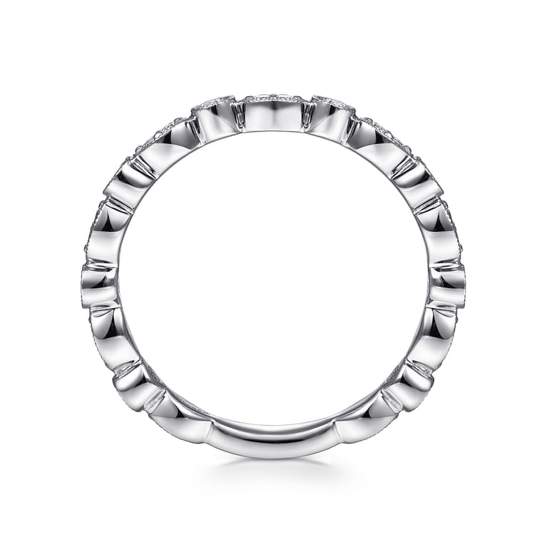 Stackable Ring 14K White Gold Diamond 0.25ct - 0.25 ct - Shot 2