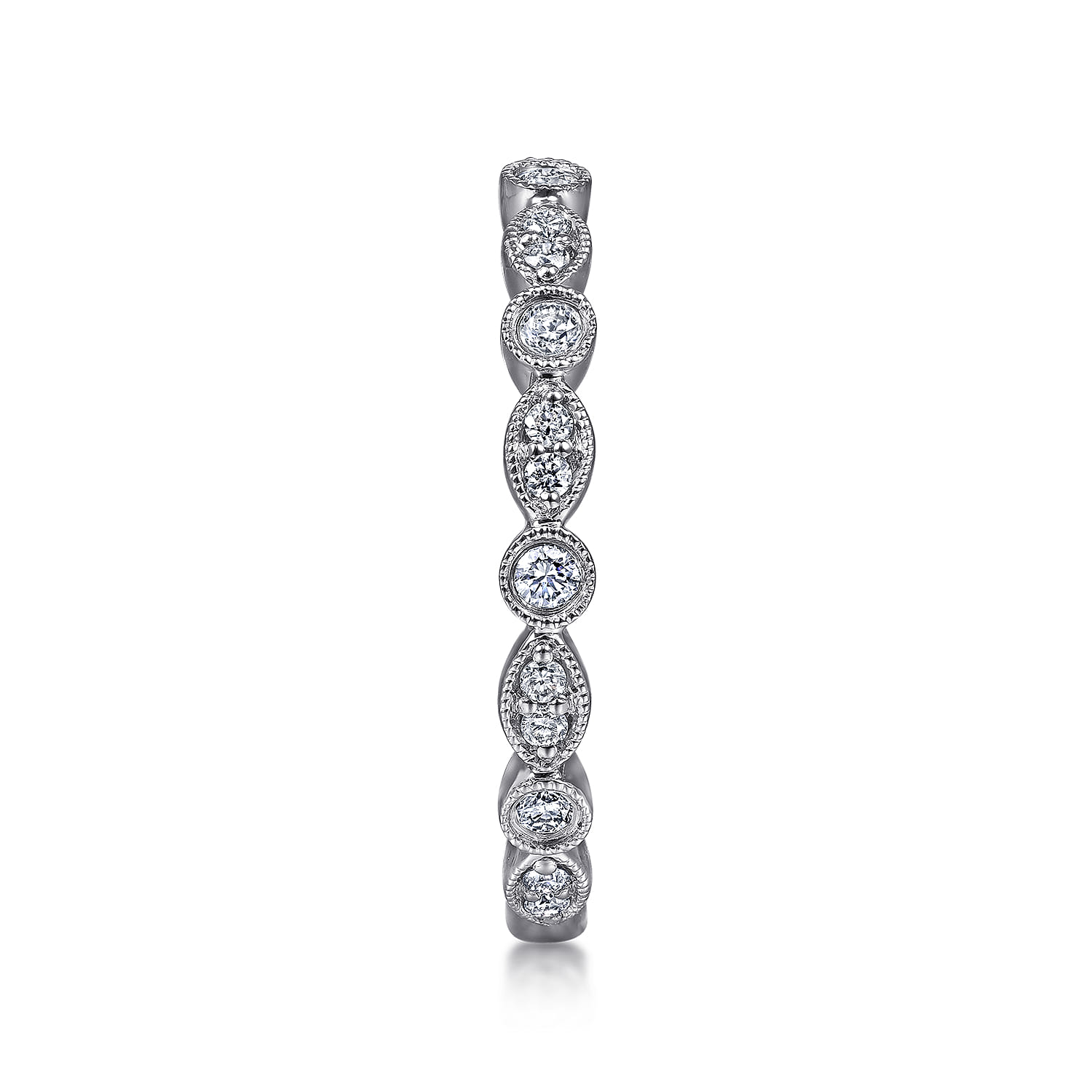 Stackable Ring 14K White Gold Diamond 0.25ct - 0.25 ct - Shot 4