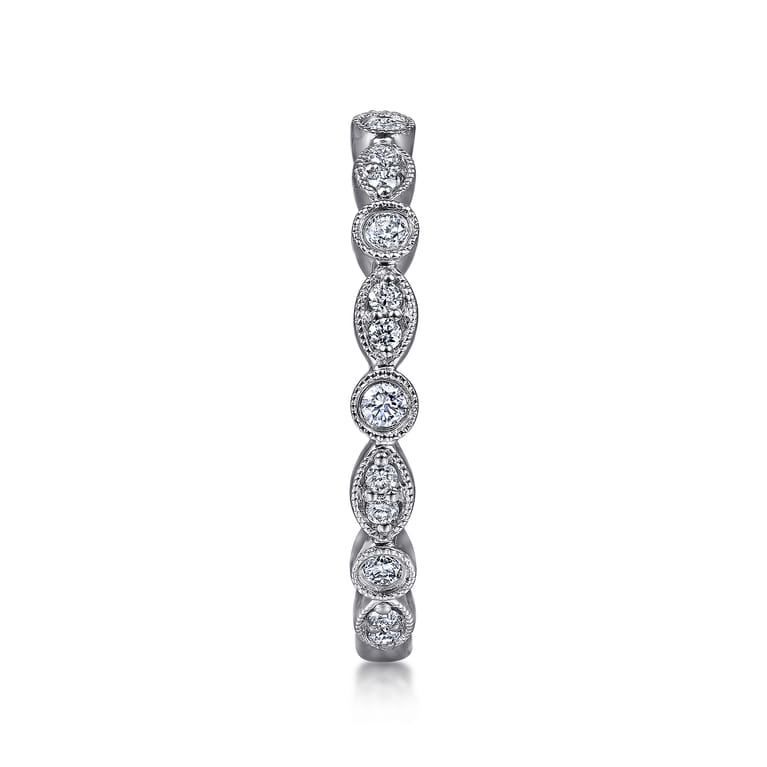 Stackable Ring 14K White Gold Diamond 0.25ct - 0.25 ct - Shot 4