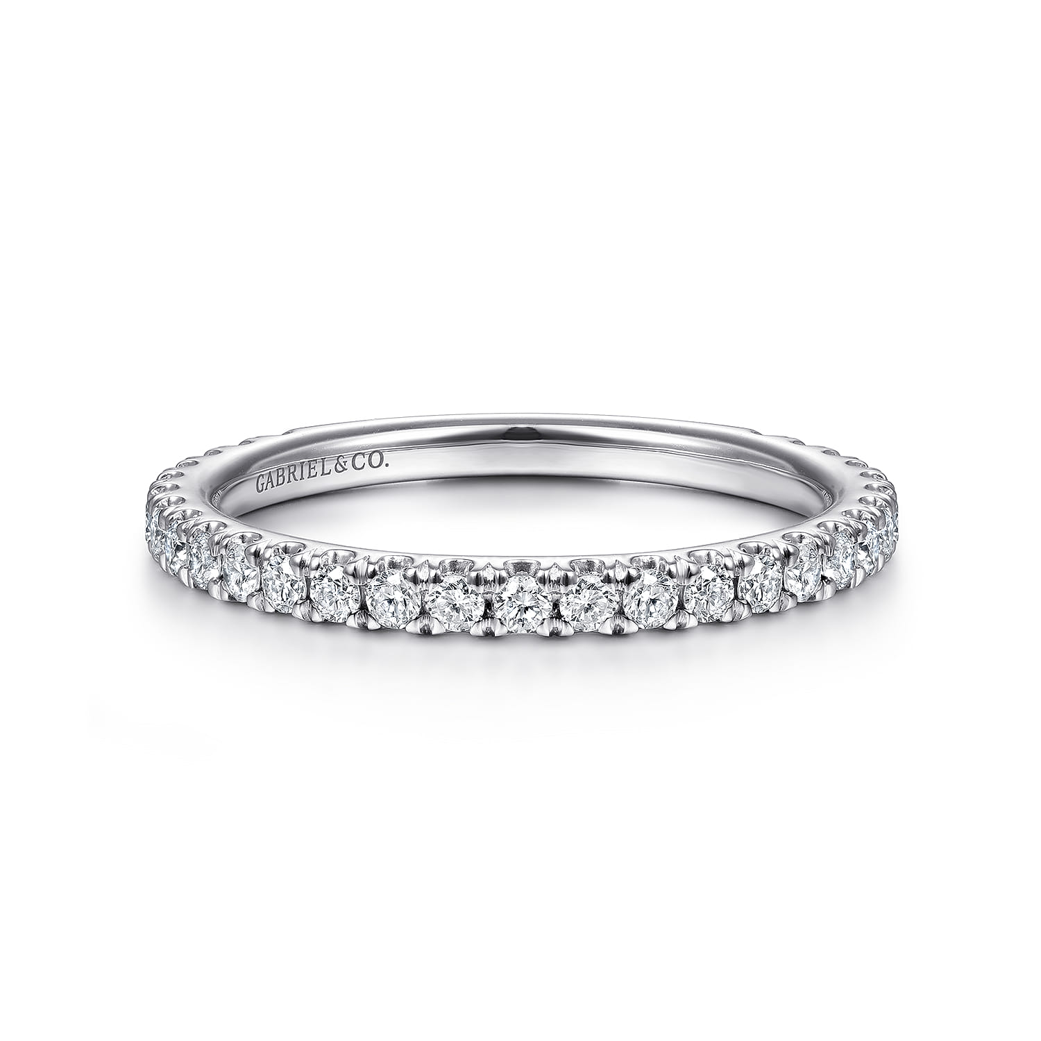 Stackable Ring 14K White Gold Diamond 0.4ct