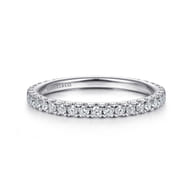 Stackable Ring 14K White Gold Diamond 0.4ct