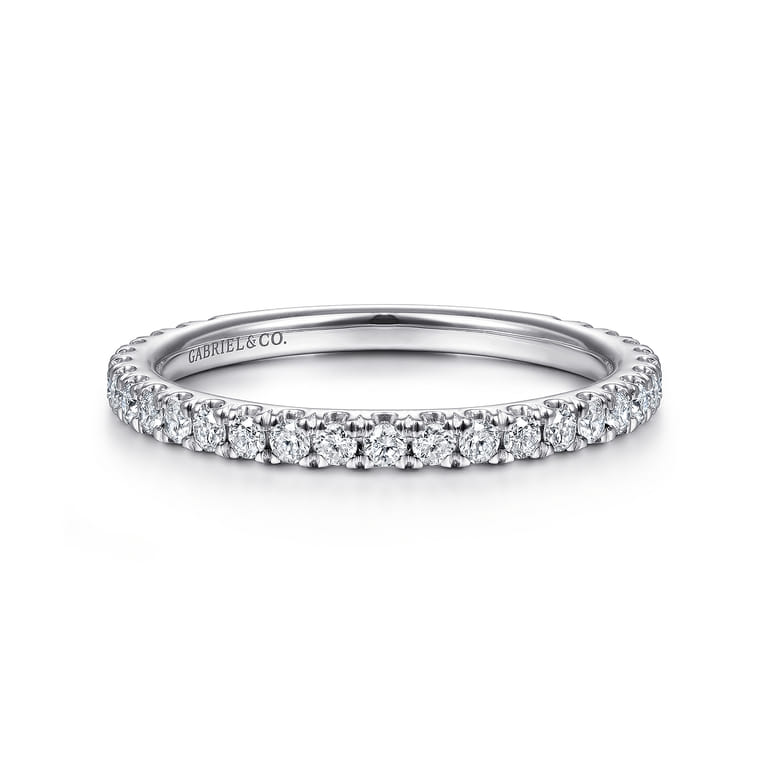 Stackable Ring 14K White Gold Diamond 0.4ct - 0.4 ct - Shot 1