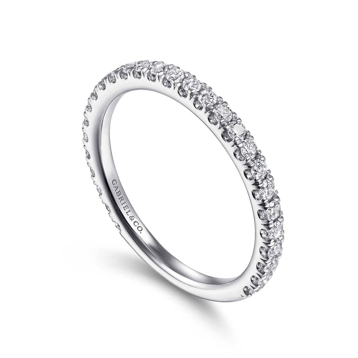 Stackable Ring 14K White Gold Diamond 0.4ct