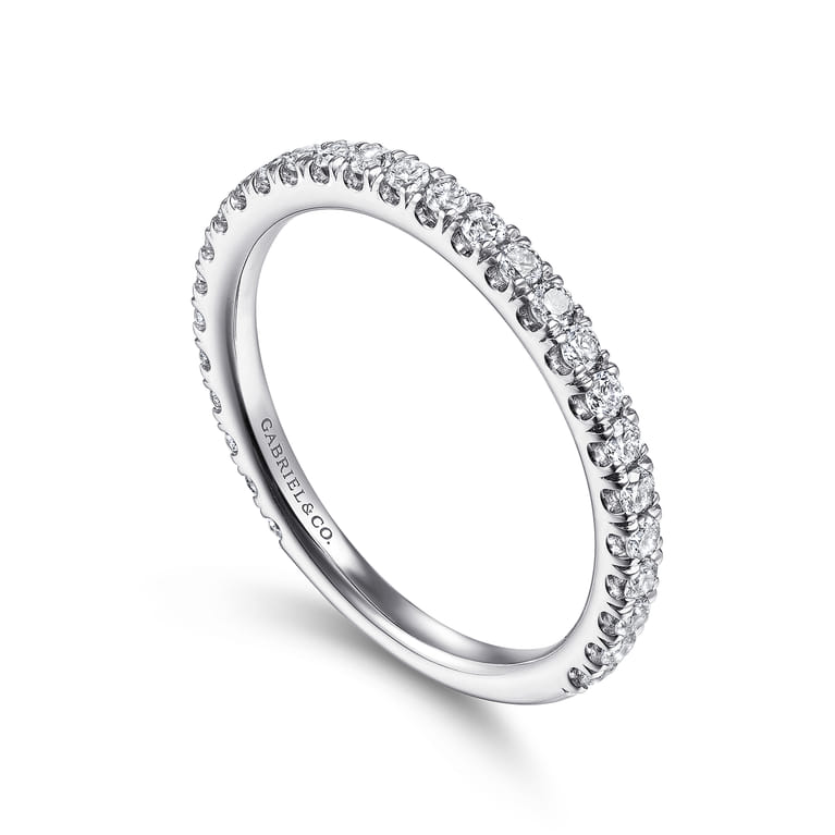 Stackable Ring 14K White Gold Diamond 0.4ct - 0.4 ct - Shot 3