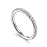 Stackable Ring 14K White Gold Diamond 0.4ct - 0.4 ct