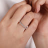 Stackable Ring 14K White Gold Diamond 0.4ct - 0.4 ct