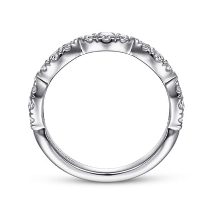 Stackable Ring 14K White Gold Diamond 0.4ct