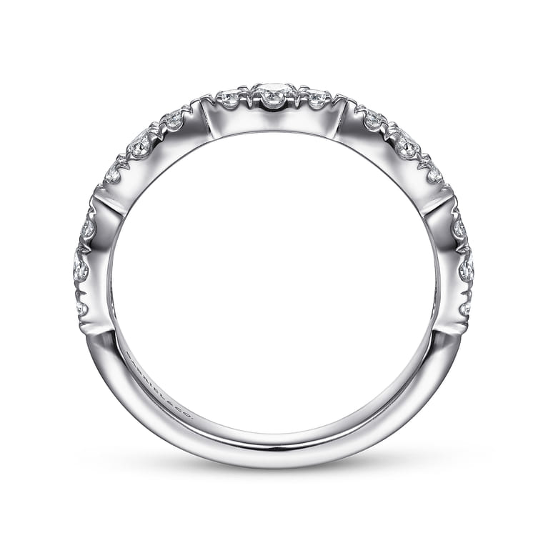 Stackable Ring 14K White Gold Diamond 0.4ct - 0.4 ct - Shot 2