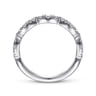 Stackable Ring 14K White Gold Diamond 0.4ct - 0.4 ct