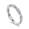 Stackable Ring 14K White Gold Diamond 0.4ct - 0.4 ct
