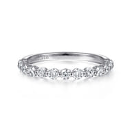 Stackable Ring 14K White Gold Diamond 0.5ct