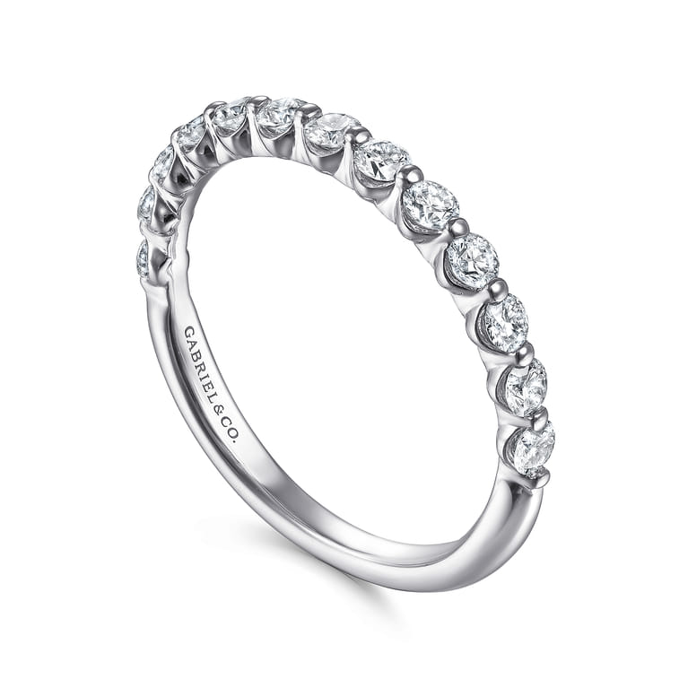 Stackable Ring 14K White Gold Diamond 0.5ct - 0.5 ct - Shot 3