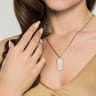 Stackable Ring 14K White and Yellow Gold Diamond 0.11ct Bujukan - 0.11 ct