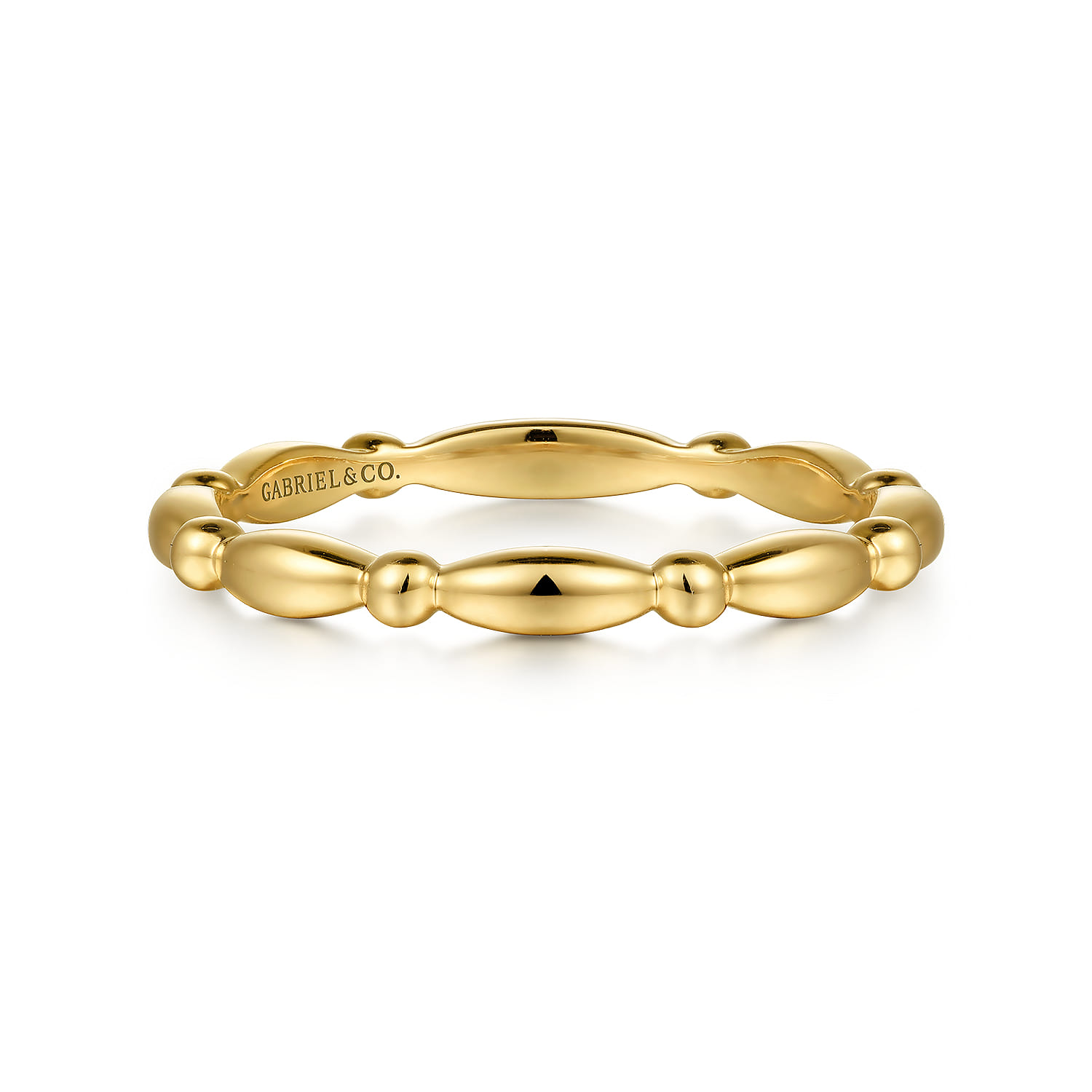Stackable Ring 14K Yellow Gold Bujukan - Shot 1