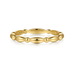 Stackable Ring 14K Yellow Gold Bujukan