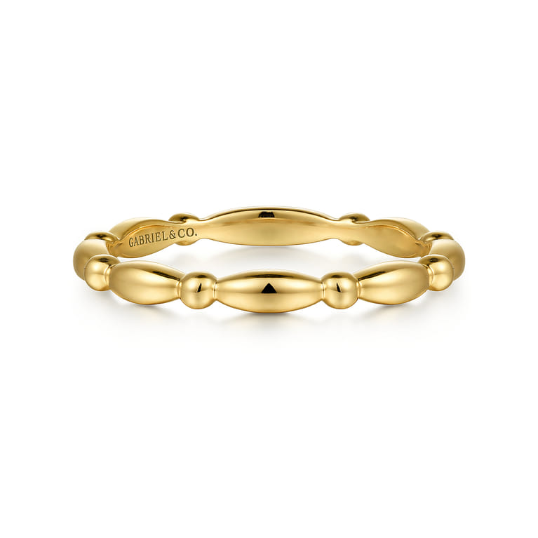 Stackable Ring 14K Yellow Gold Bujukan - Shot 1