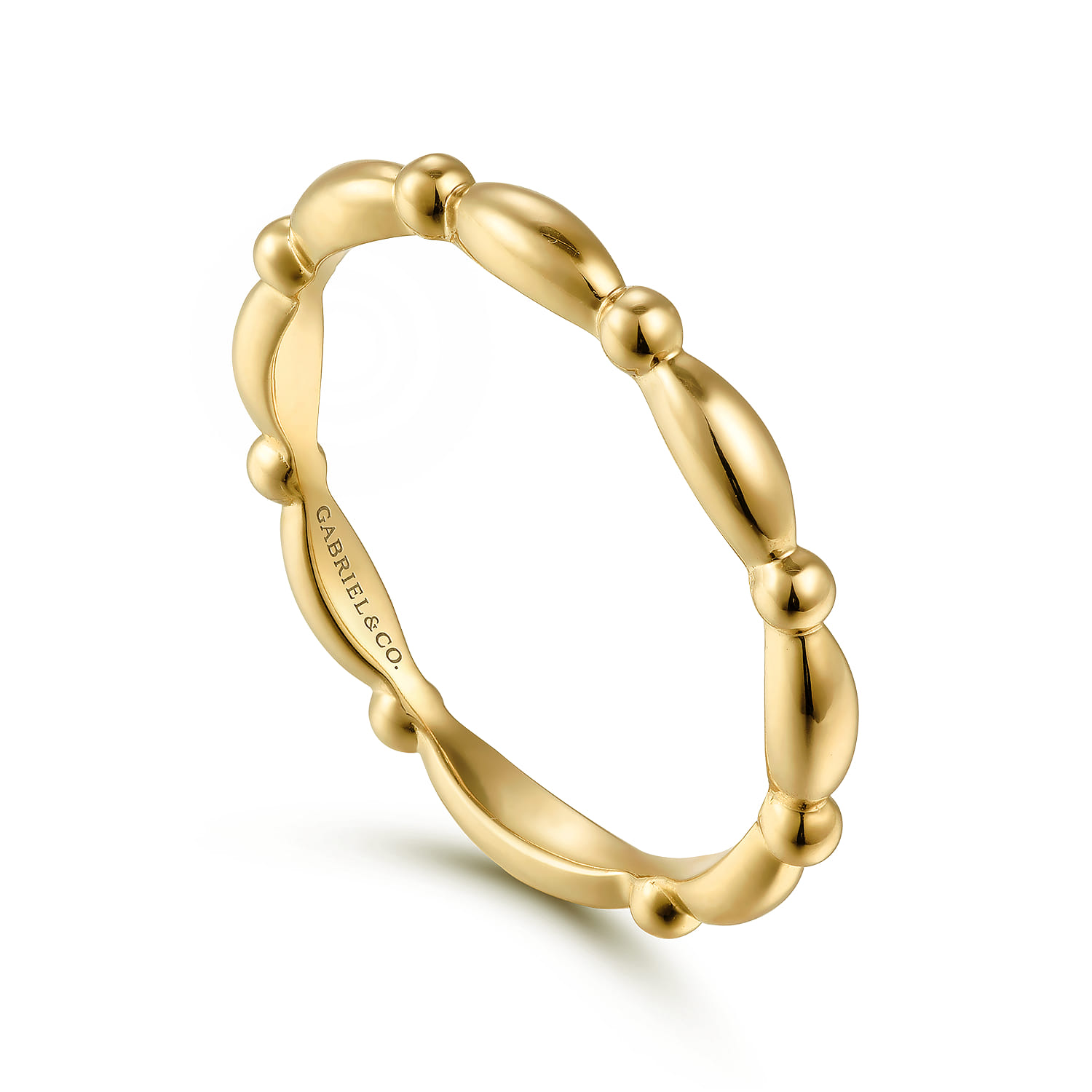 Stackable Ring 14K Yellow Gold Bujukan - Shot 3