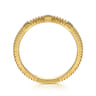 Stackable Ring 14K Yellow Gold Diamond 0.04ct - 0.04 ct