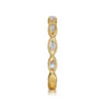 Stackable Ring 14K Yellow Gold Diamond 0.11ct Bujukan - 0.11 ct