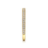 Stackable Ring 14K Yellow Gold Diamond 0.12ct - 0.12 ct