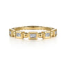 Stackable Ring 14K Yellow Gold Diamond 0.25ct - 0.18 ct