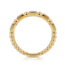 Stackable Ring 14K Yellow Gold Diamond 0.25ct - 0.18 ct