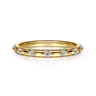 Stackable Ring 14K Yellow Gold Diamond 0.3ct - 0.3 ct