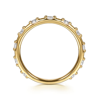 Stackable Ring 14K Yellow Gold Diamond 0.3ct
