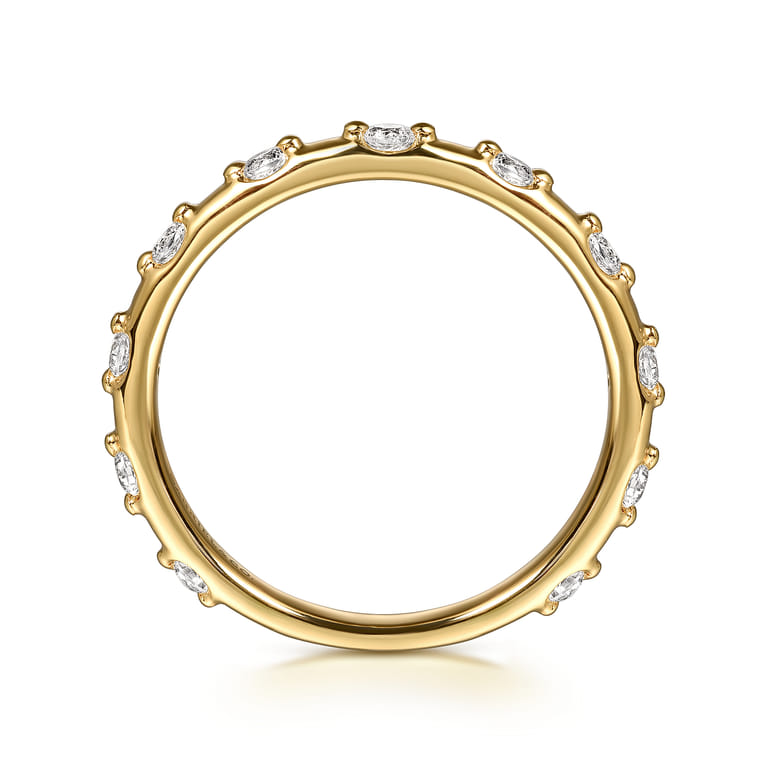 Stackable Ring 14K Yellow Gold Diamond 0.3ct - 0.3 ct - Shot 2