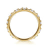 Stackable Ring 14K Yellow Gold Diamond 0.3ct - 0.3 ct