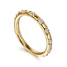 Stackable Ring 14K Yellow Gold Diamond 0.3ct - 0.3 ct