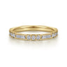 Stackable Ring 14K Yellow Gold Diamond 0.55ct - 0.55 ct