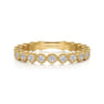 Stackable Ring 14K Yellow Gold Diamond 0.55ct - 0.55 ct