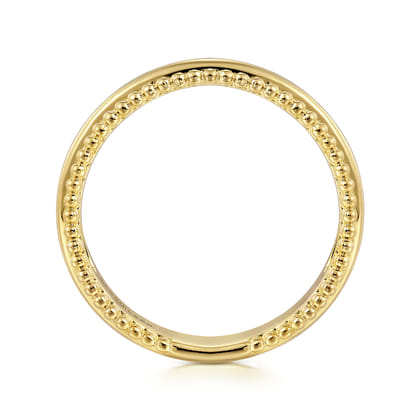 Stackable Ring 14K Yellow Gold Diamond Bujukan