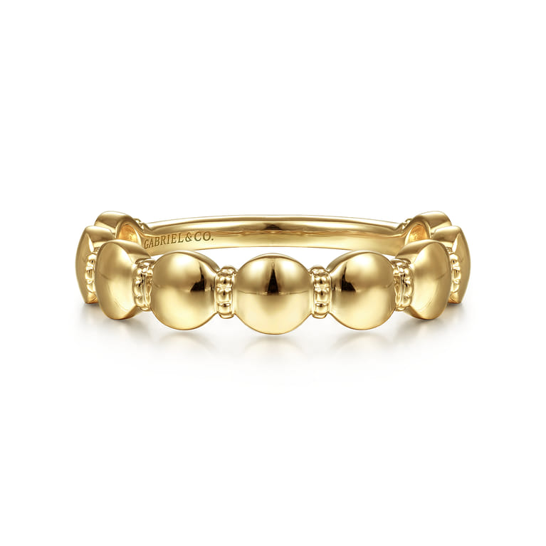 Stackable Ring 14K Yellow Gold - Shot 1