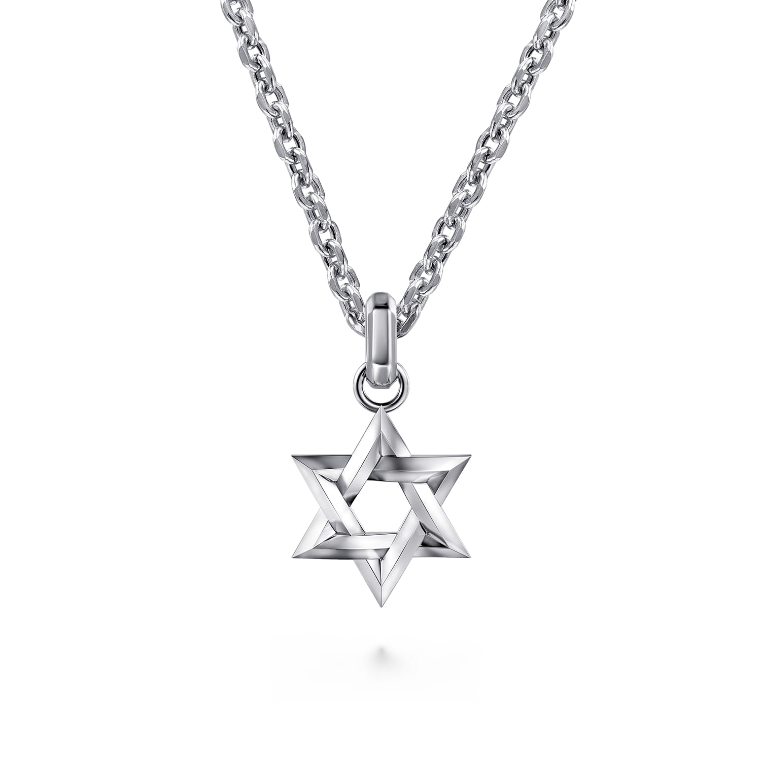 Star of David Pendant 925 Sterling Silver - Shot 3