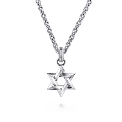 Star of David Pendant 925 Sterling Silver
