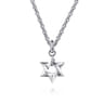 Star of David Pendant 925 Sterling Silver