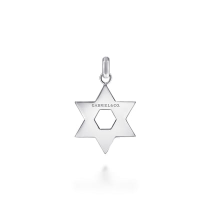 Star of David Pendant 925 Sterling Silver