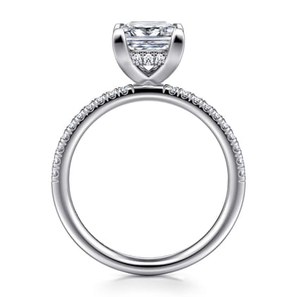 Stasia - 14K White Gold Princess Cut Diamond Engagement Ring