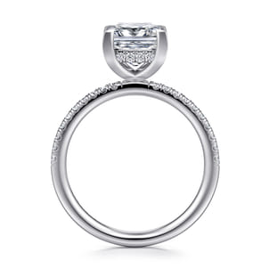 Stasia - 14K White Gold Princess Cut Diamond Engagement Ring