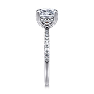 Stasia - 14K White Gold Princess Cut Diamond Engagement Ring