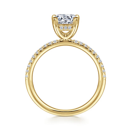 Stasia - 14K Yellow Gold Round Diamond Engagement Ring